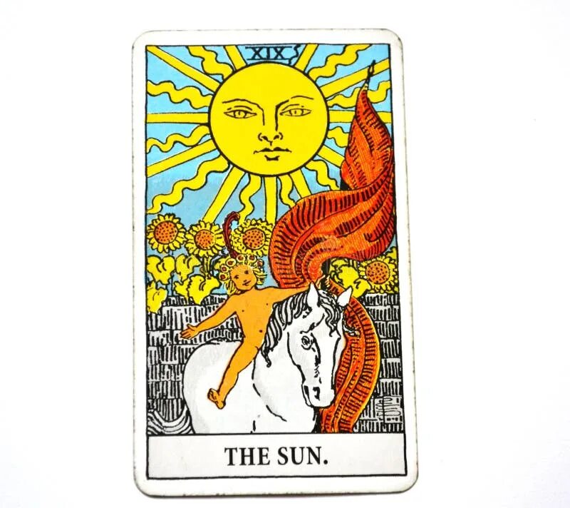 Карта солнце фото The Sun Tarot Card Life Energy Vitality Joy Enlightenment Warmth Manifestation H