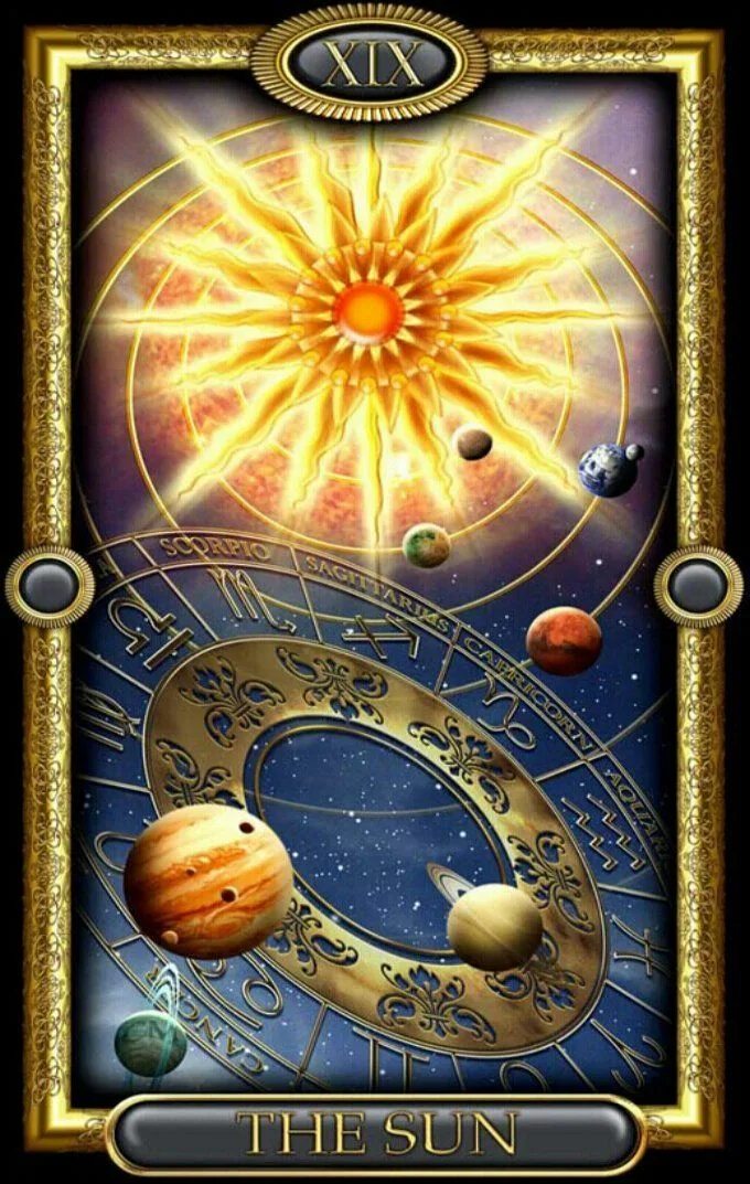 Карта солнце фото Easy Tarot Kit by Ciro Marchetti Tarot cards art, Tarot, The sun tarot