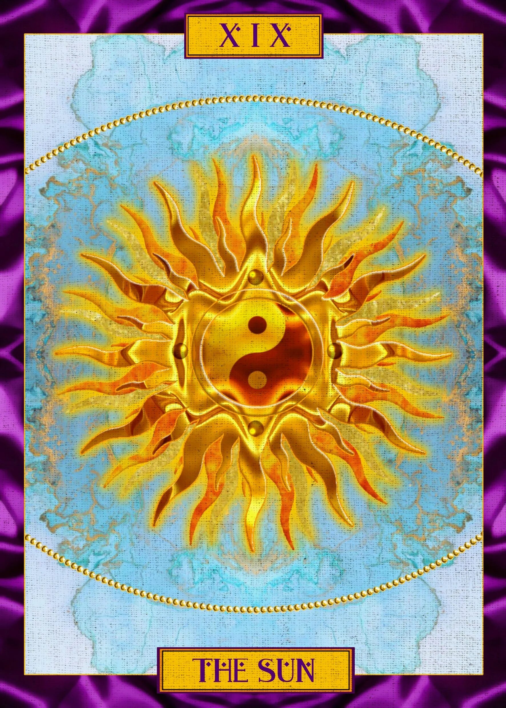 Карта солнце фото a possible idea for "The Sun" from my own ongoing tarot deck project