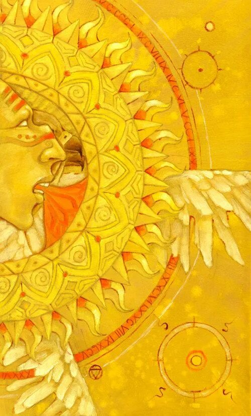 Карта солнце фото 85 x 11 Print XIX The Sun by MarieWhiteArt on Etsy, $20.00 Tarot cards art, Taro