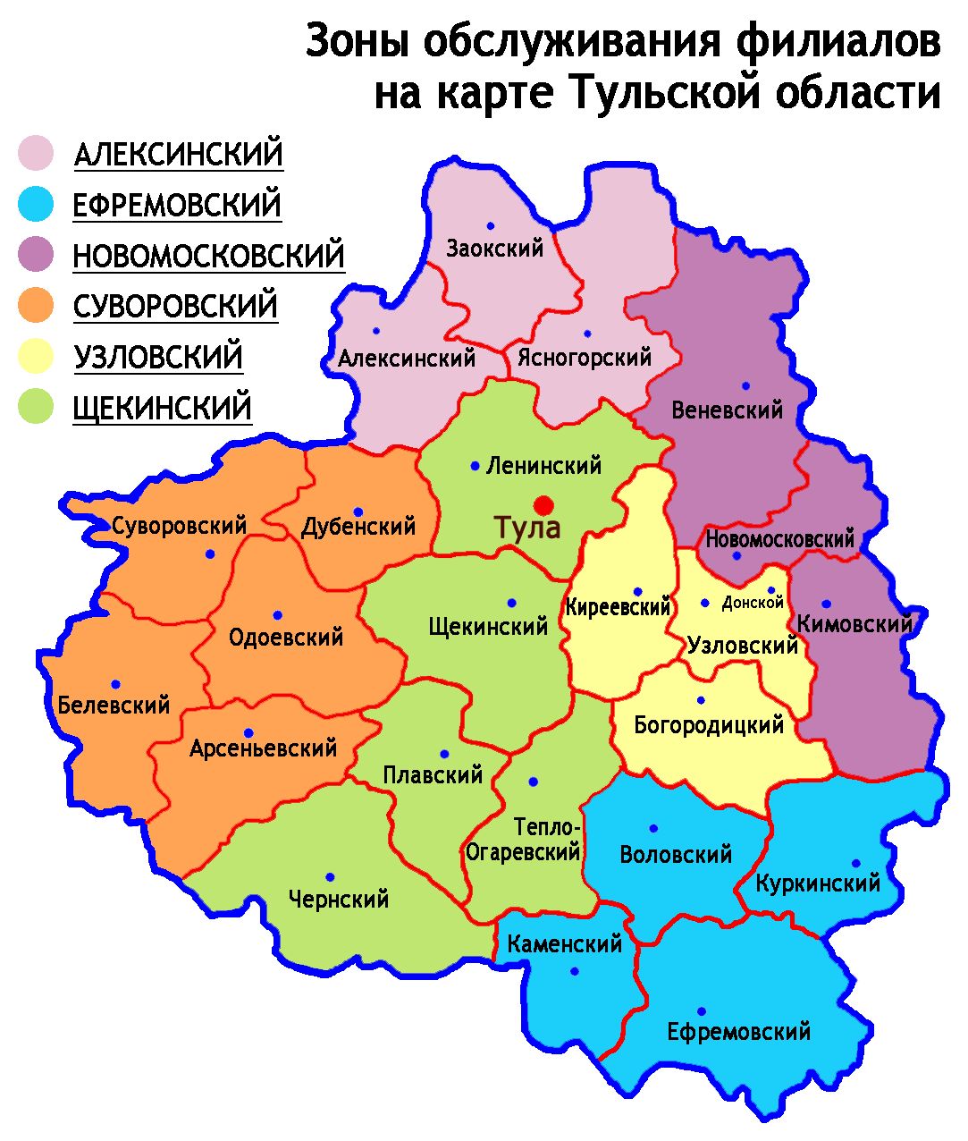 Карта тульской области фото Тульская область на карте - блог Санатории Кавказа