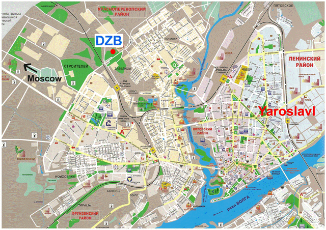 Карта ярославля фото Туристический маршрут по ярославлю