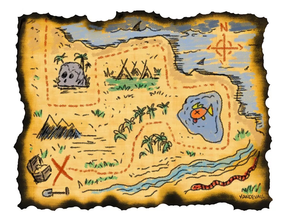 Карта жизни фото Blank Treasure Map Templates for Children - Tim's Printables Treasure maps for k