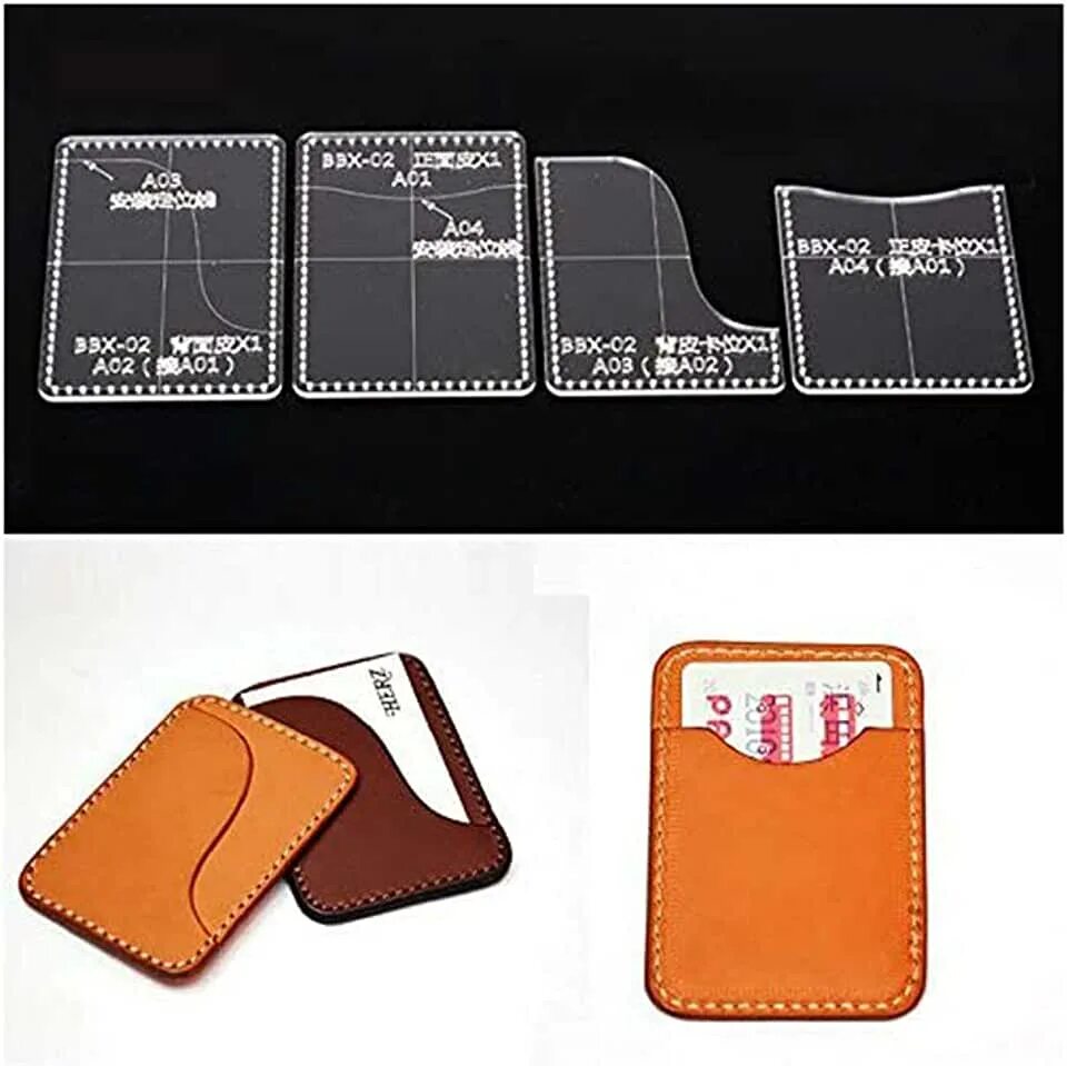 Картхолдер из натуральной кожи выкройка Amazon.com: Leather Templates