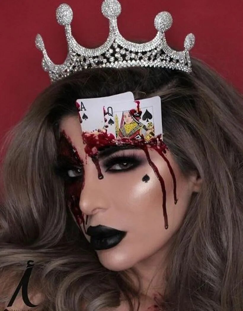 Карти макияж Pin by yessy guadalupe on Halloween makeup in 2019 Cool halloween makeup, Cute h