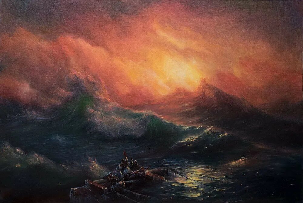 Картина 9й вал айвазовского фото After Aivazovsky, The Ninth Wave A copy of "The Ninth Wave. Flickr