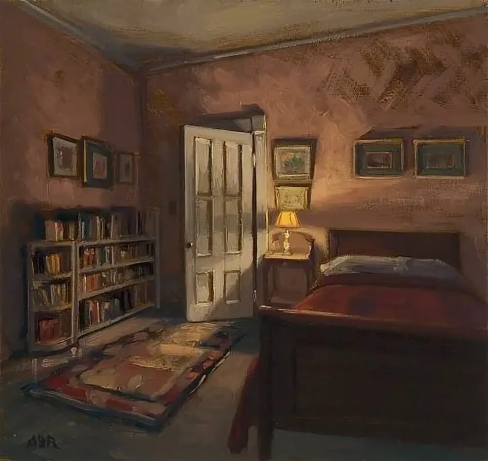 Картина комнаты фото Alison Rector, Beacon, 2011 Bedroom interior art, Interior, Interior art