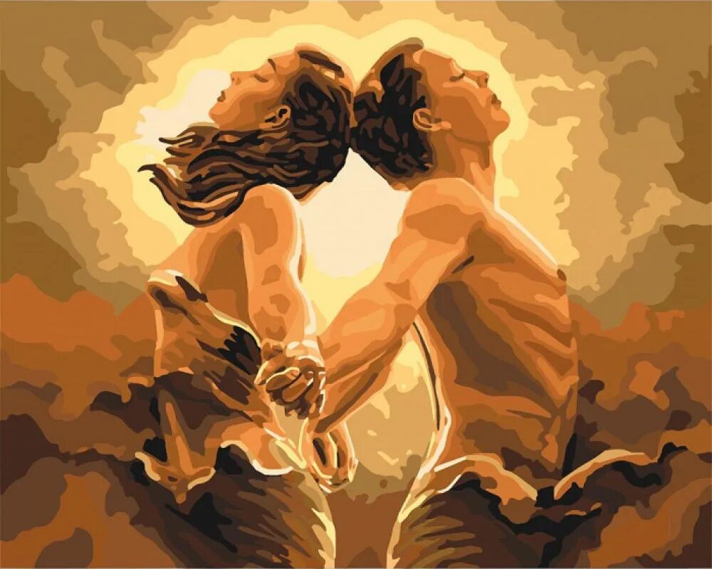 Картина по номерам по фото оптом Картина по номерам "Одно дыхание" ALL157 40x50 - купить с доставкой по выгодным 