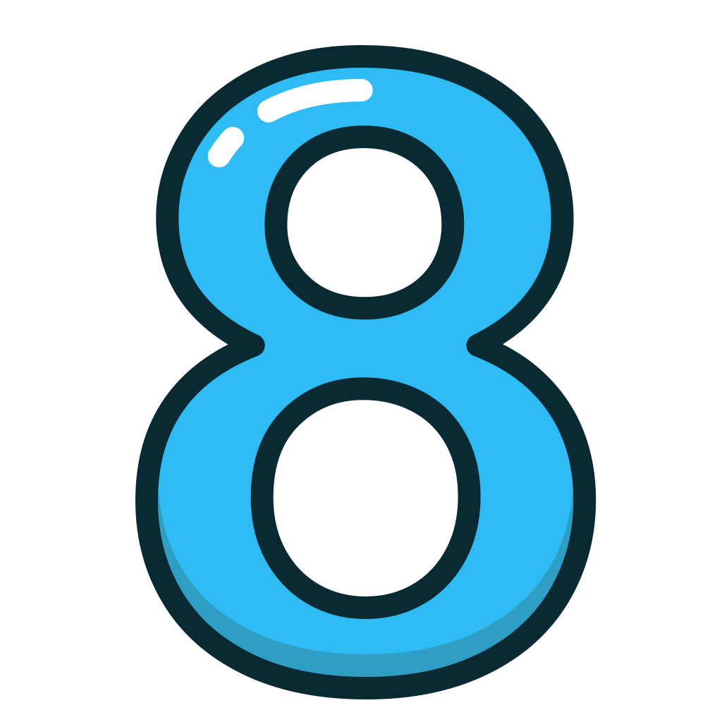 Картинка 8 фото Blue, number, eight, numbers, study icon - Free download