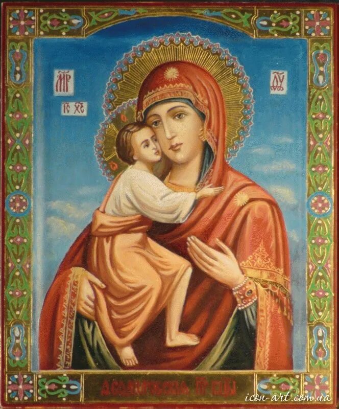 Картинка иконы богородицы Theotokos of Feоdorov Painting studio, Orthodox icons, Image painting