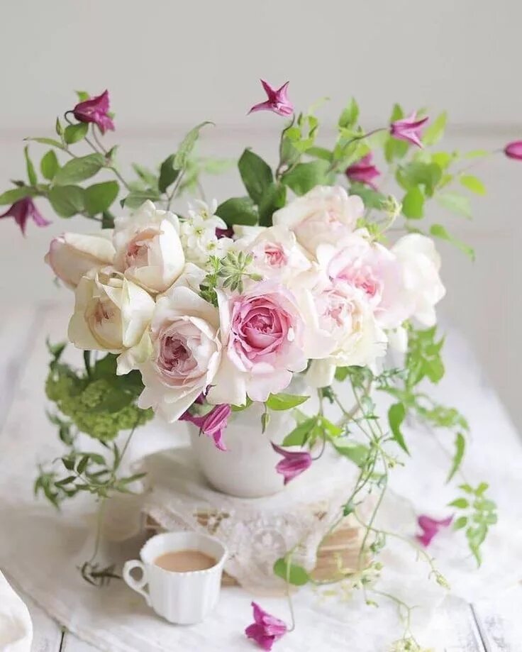 Картинка красивые букеты с добрым утром Pin on **Soft Pink Flowers** Beautiful flower arrangements, Pretty flowers, Flow
