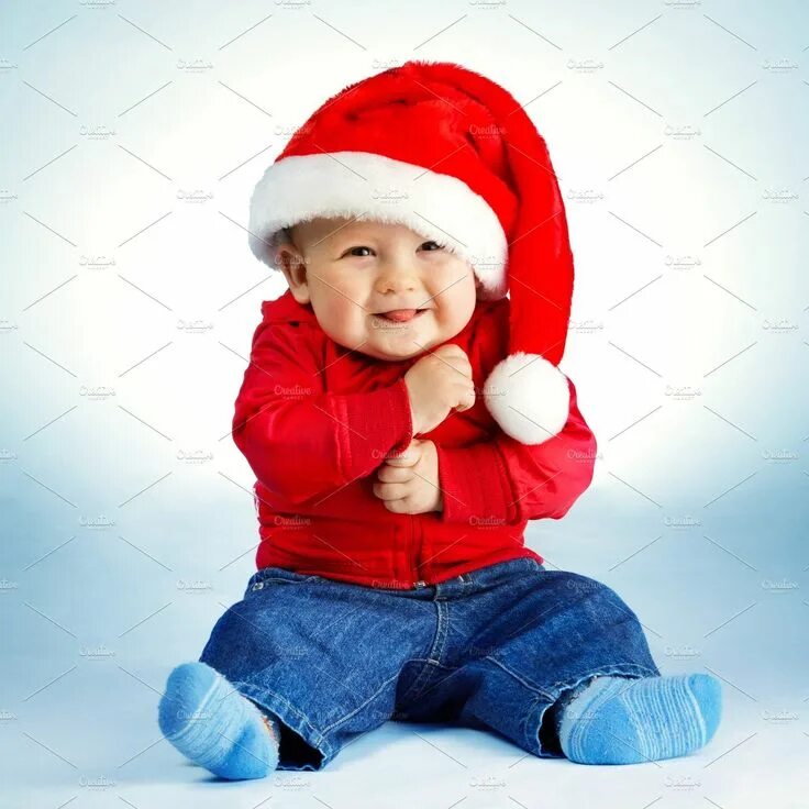 Картинка мальчик новый год little boy with santa costume December baby, Christmas baby, Cute baby photos