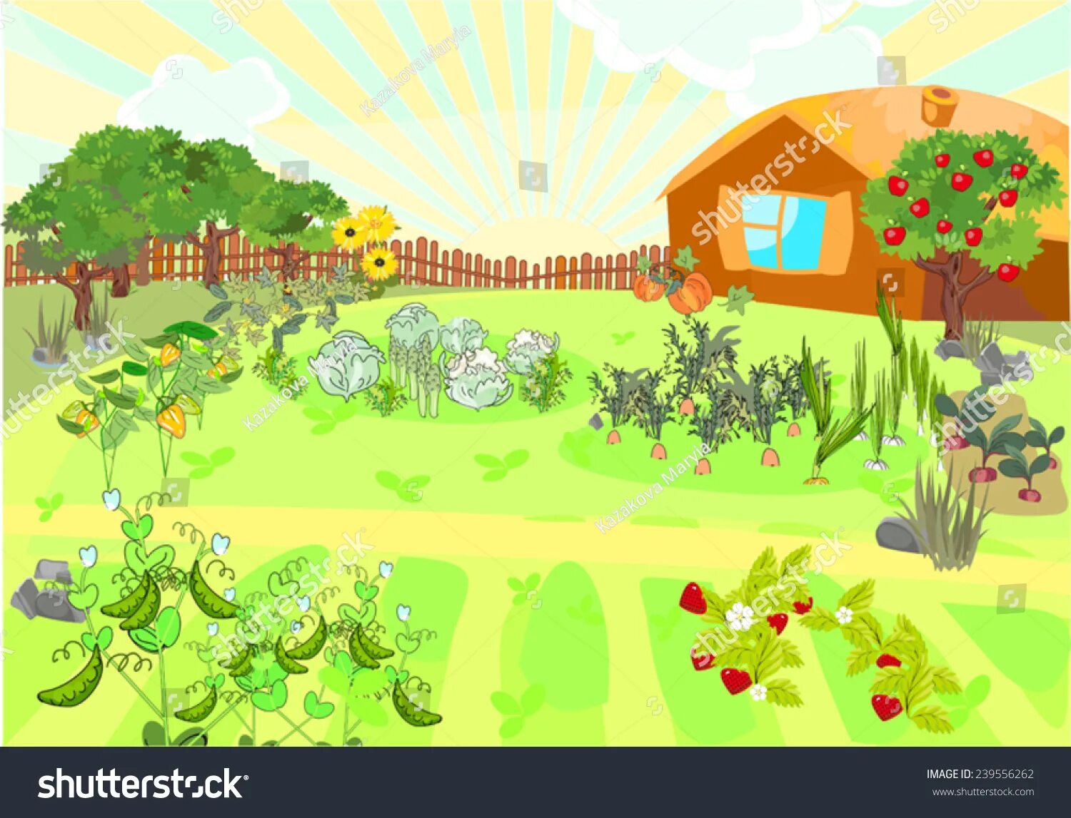 Картинка огорода и животных 36,687 Kitchen Gardening Produce Images, Stock Photos & Vectors Shutterstock