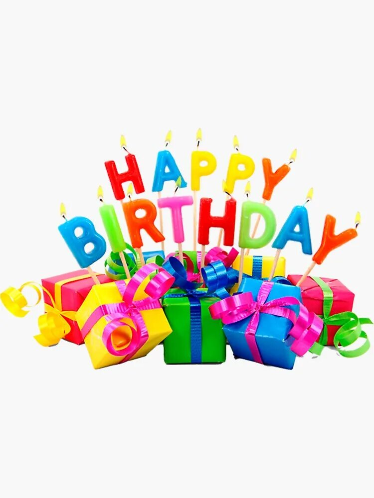 Картинка с днем рождения 1 Happy Birthday Stickers for Sale Redbubble