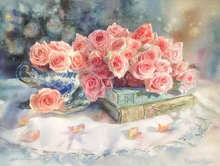 Картинка с днем рождения акварель женщине Pin on Книги, чтение, books, livros, libros, tudo... Floral watercolor, Floral p