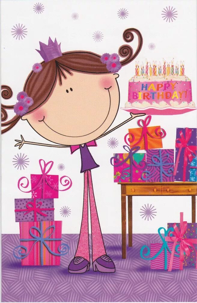 Картинка с днем рождения девочке красивые Sent to Canada: birthdaycard (swap: December Birthday Cards 2013) Postales de fe