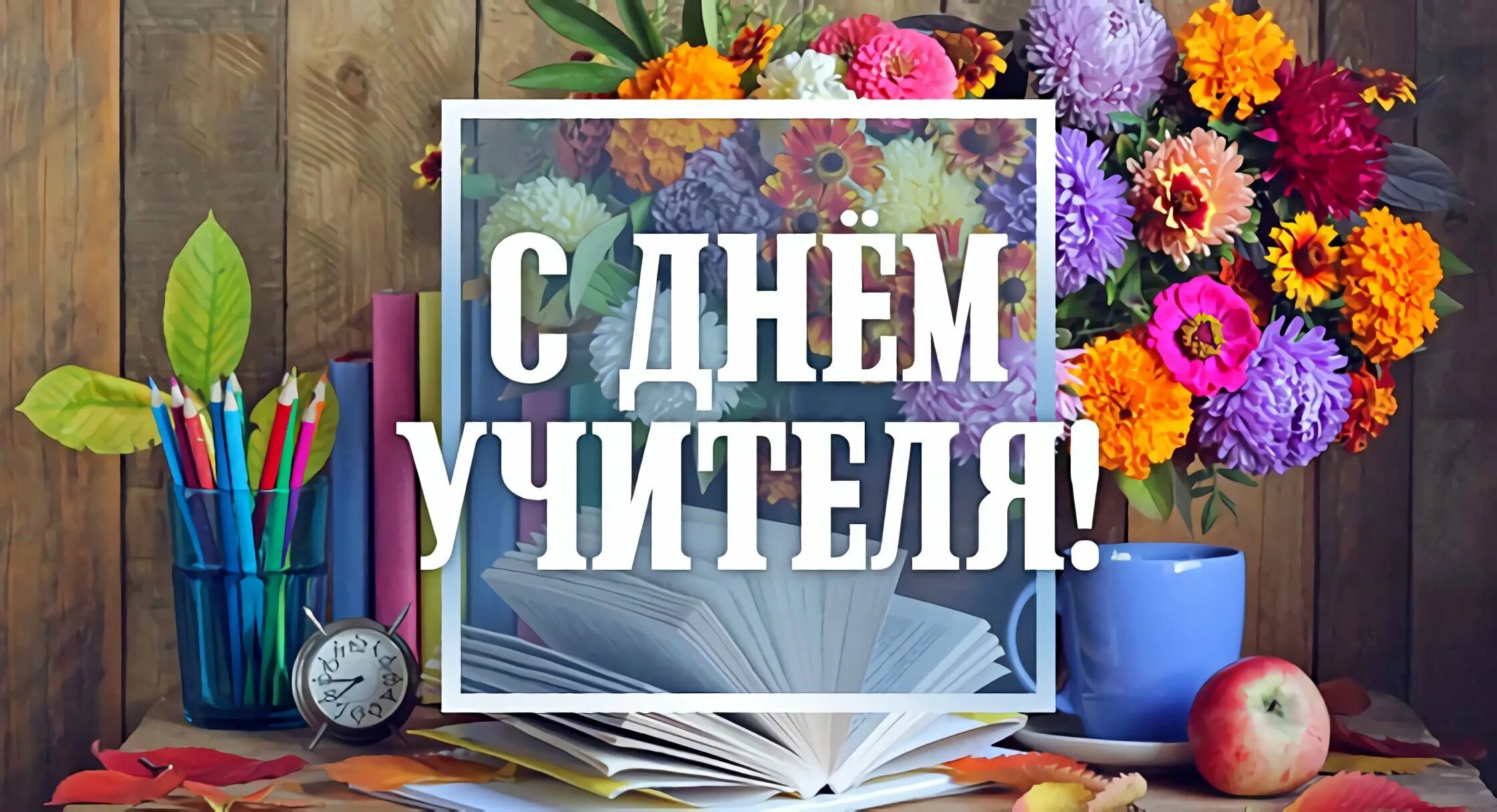 Картинка с днем учителя стильная современная День учителя - профессиональный праздник работников сферы школьного образования.