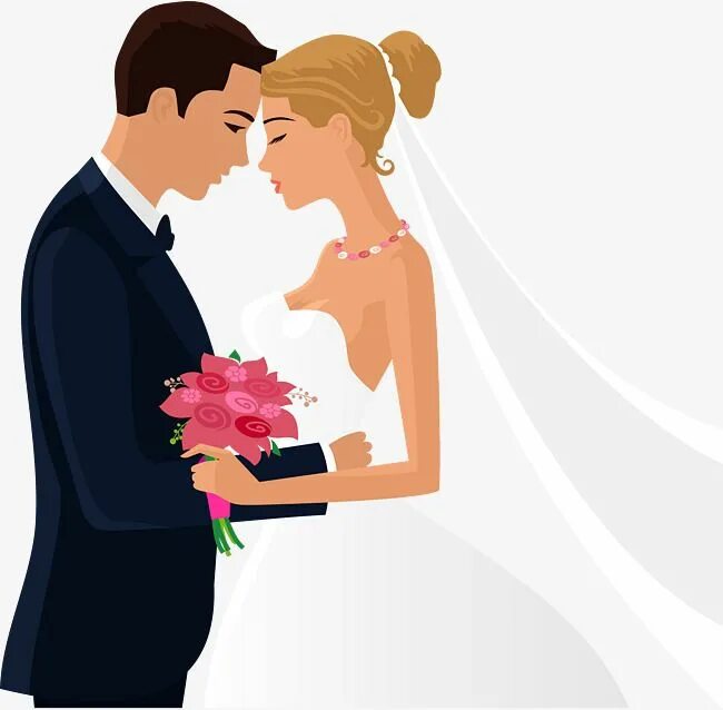 Картинка свадьба рисунок Wedding Hugs Material PNG Images