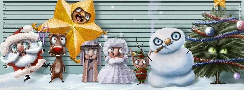 Картинка веселый новый год Christmas Facebook Covers