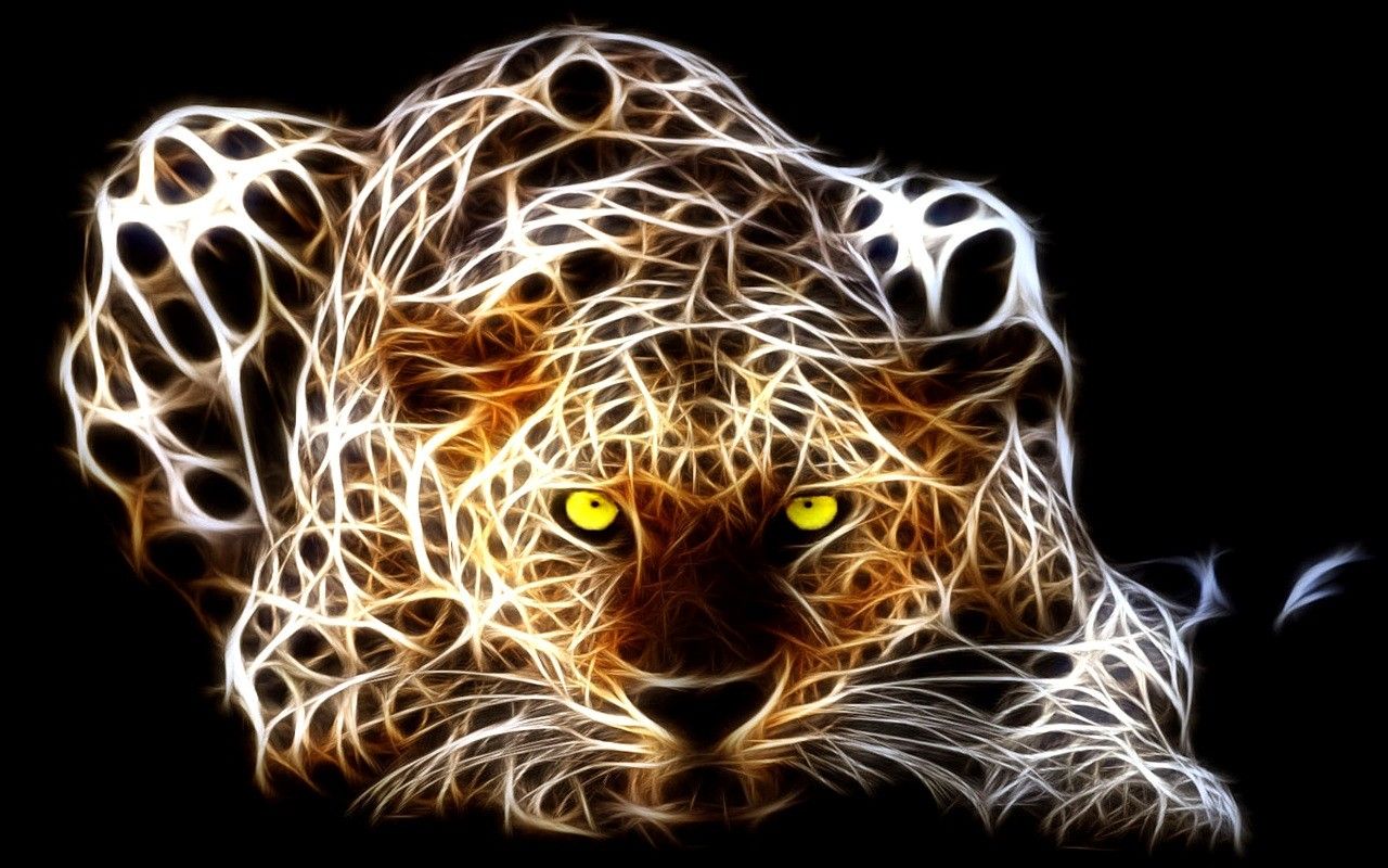 Картинки 3д животные Surreal leopard Tiger art, Leopard wallpaper, Animal wallpaper