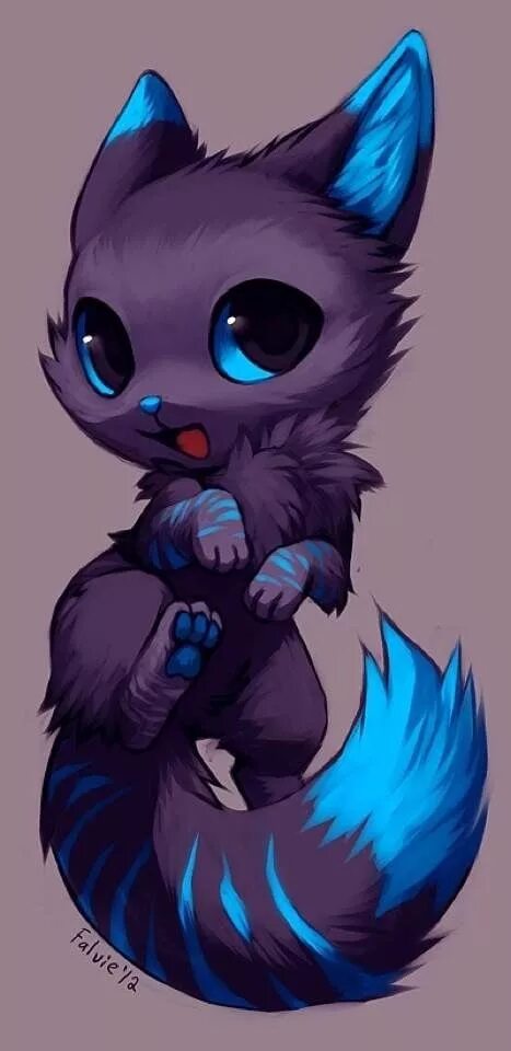 Картинки аниме животных Pin de Skyler Moon em Art Animais bonitos para desenhar, Pet anime, Arte anime