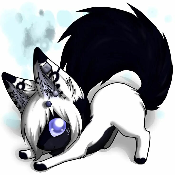 Картинки аниме животных Commission- Chibi Nai Arte de furry, Dibujo de lobo anime, Arte lindo