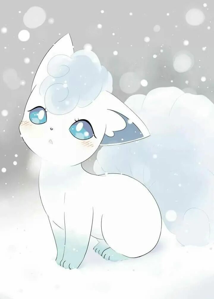 Картинки аниме животных Alola Vulpix Cute pokemon wallpaper, Pokemon, Anime animals