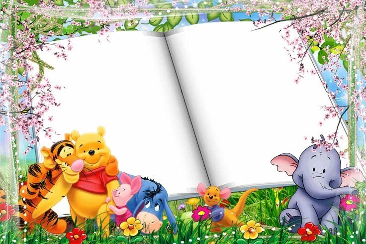 Картинки детские для оформления текста Psd Wallpaper Download Cute frames, Clip art borders, Winnie the pooh pictures