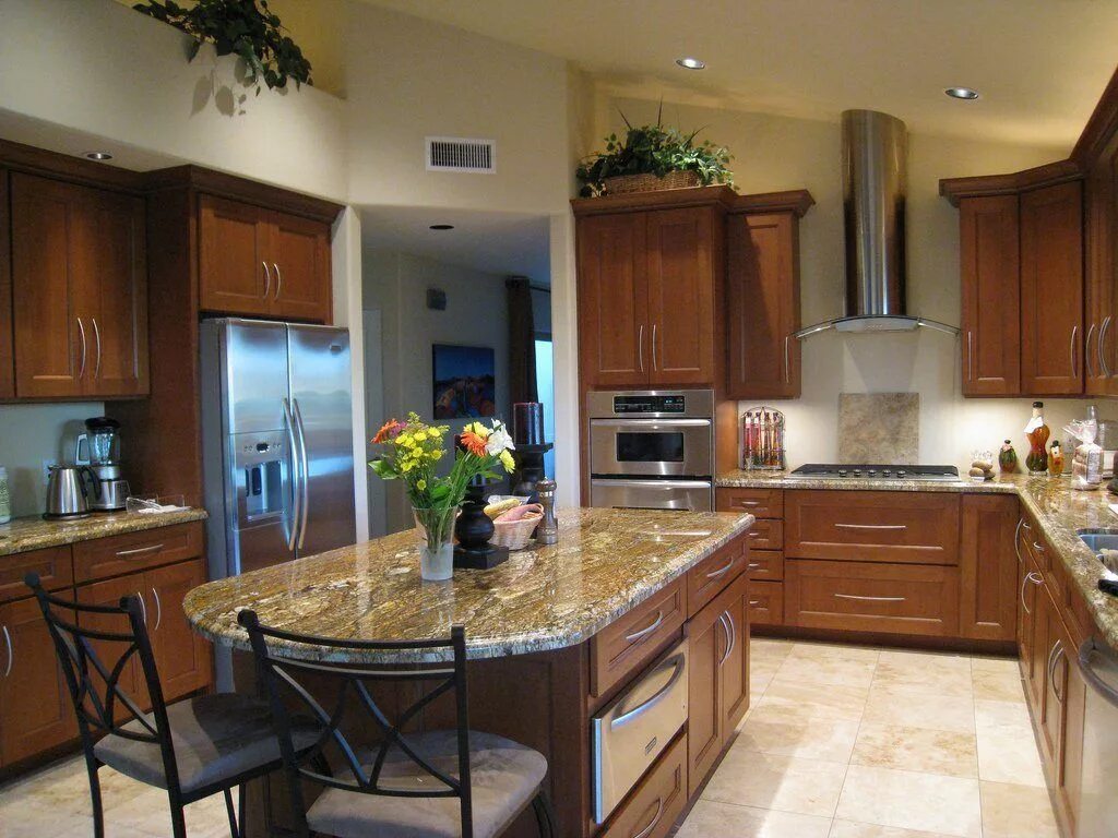 Картинки дизайн кухни в доме Islas en cocinas pequeñas *poco espacio pero muy práctico! Decoración de cocina,