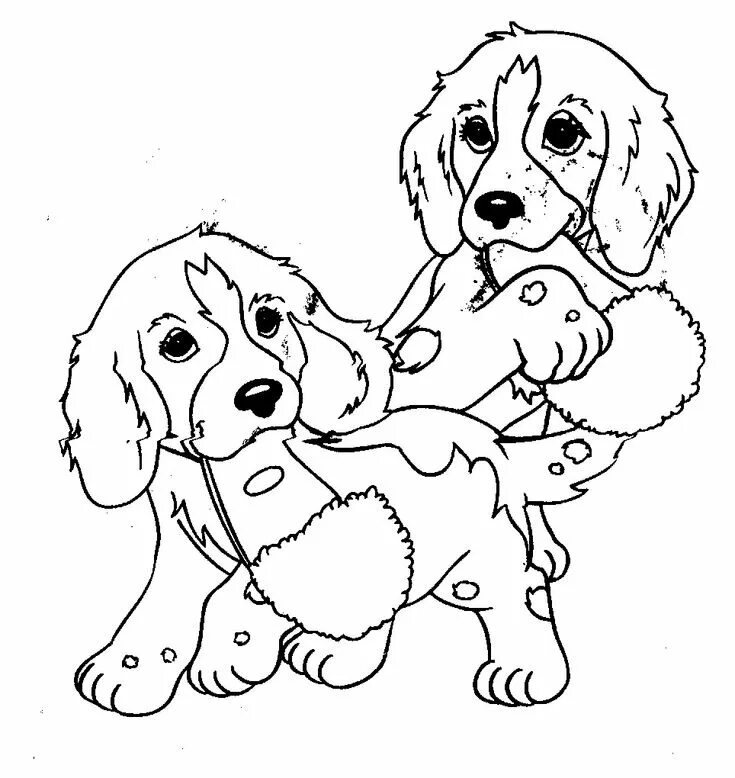 Картинки для детей 10 лет животные Pin on Dogs coloring pages