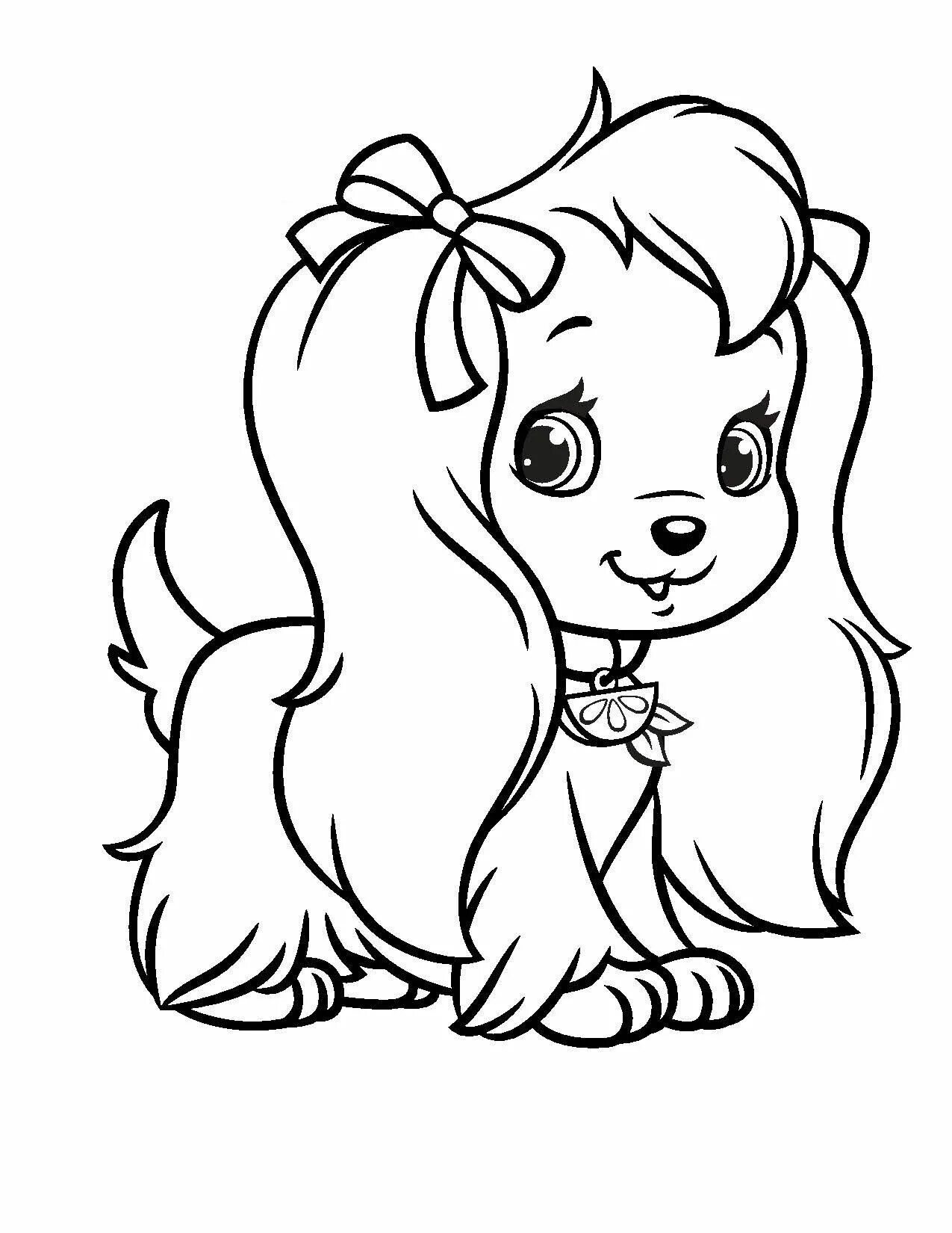 Картинки для детей 10 лет животные Pin on лои Puppy coloring pages, Animal coloring pages, Strawberry shortcake col