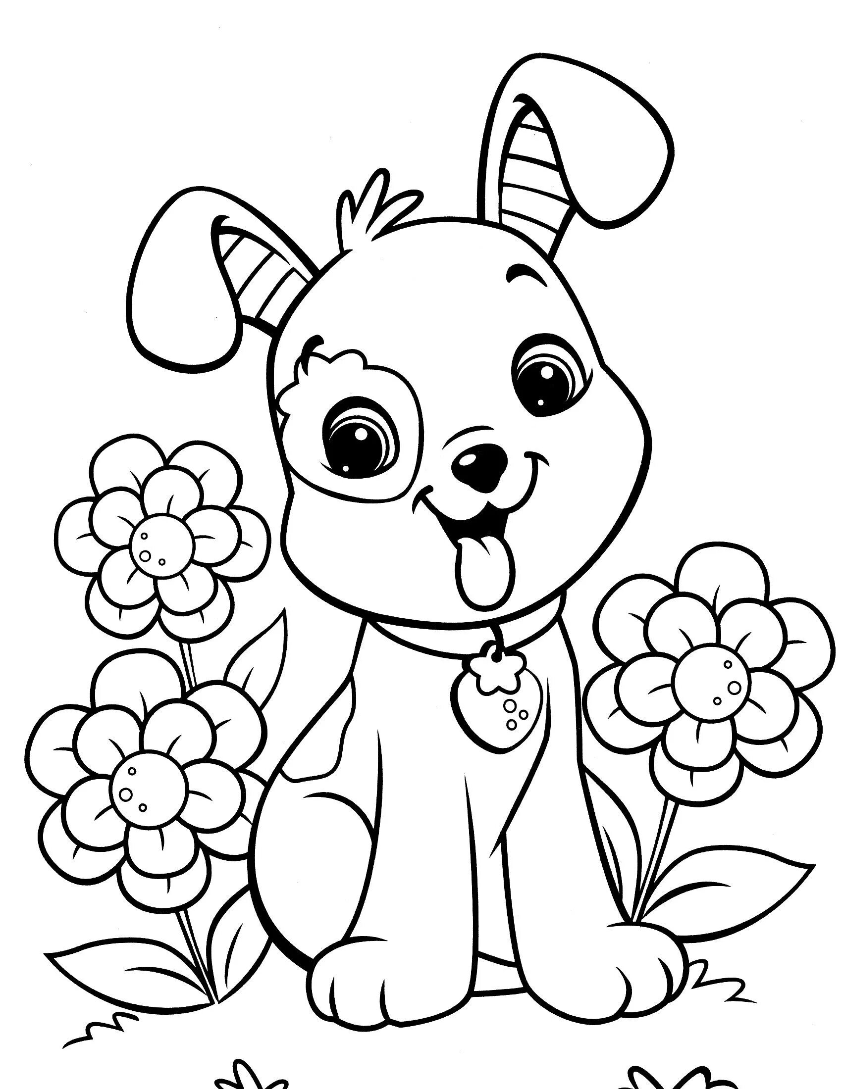 Картинки для детей 10 лет животные Image result for free dog coloring pages Coloring pages, Christmas coloring page