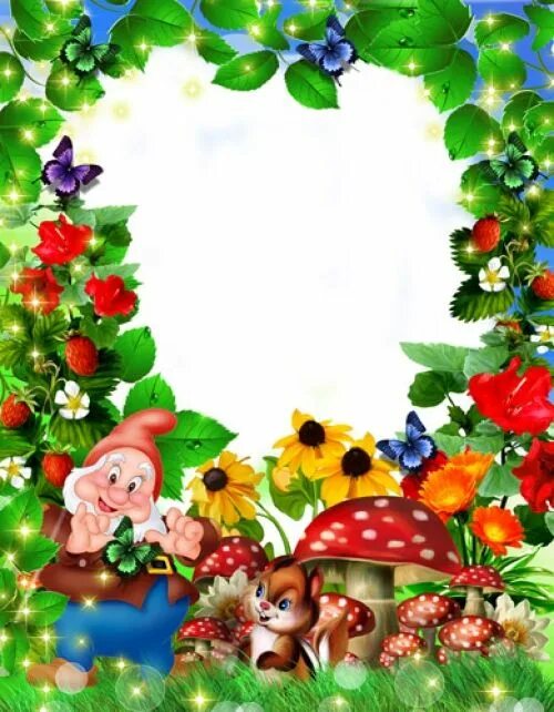 Картинки для детского сада оформление на лесной полянке - Google Търсене Floral border design, Christmas crafts for ki