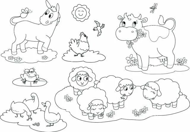 Картинки для раскрашивания домашние животные 25+ Inspiration Picture of Farm Animals Coloring Pages - albanysinsanity.com Far