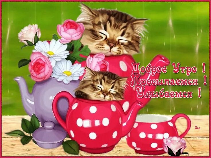 Картинки для ватсапа красивые доброе утро бесплатно Pin on приятные бонусы Good morning, Tableware, Glassware