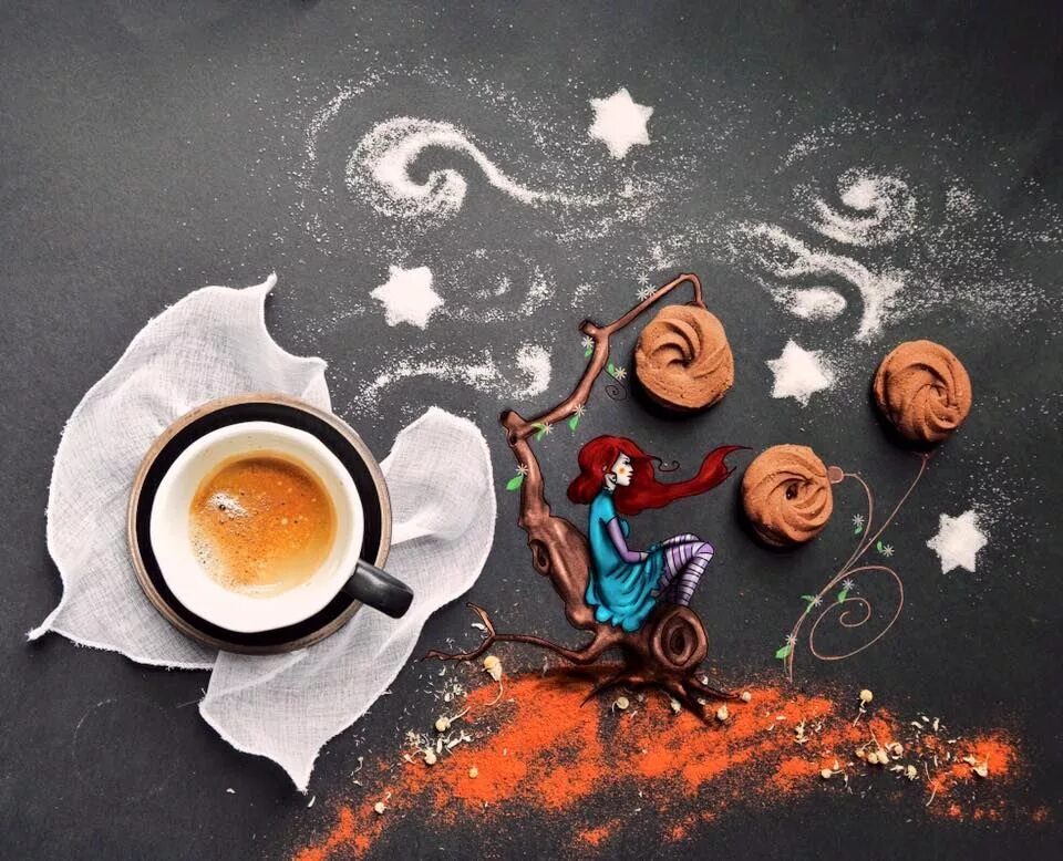 Картинки доброе позитивные с кофе Coffee art, Art, Coffee time