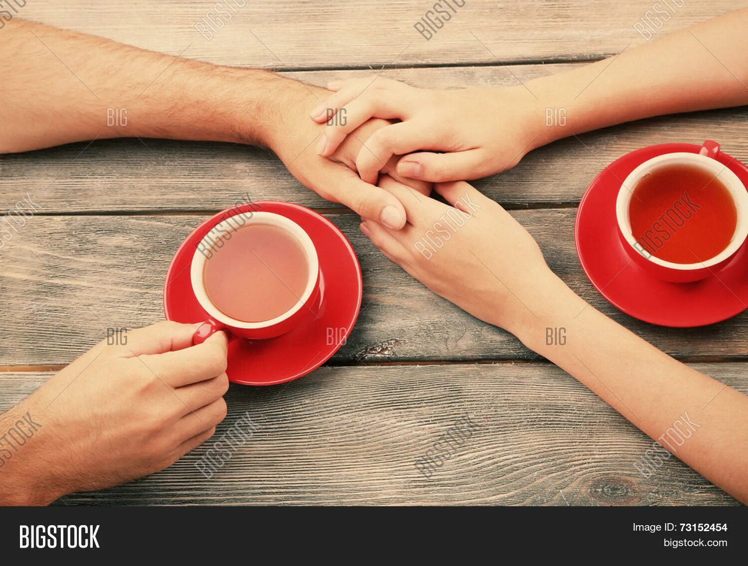 Картинки доброе утро любовь моя позитивные Tea Cups Holding Hands Image & Photo (Free Trial) Bigstock