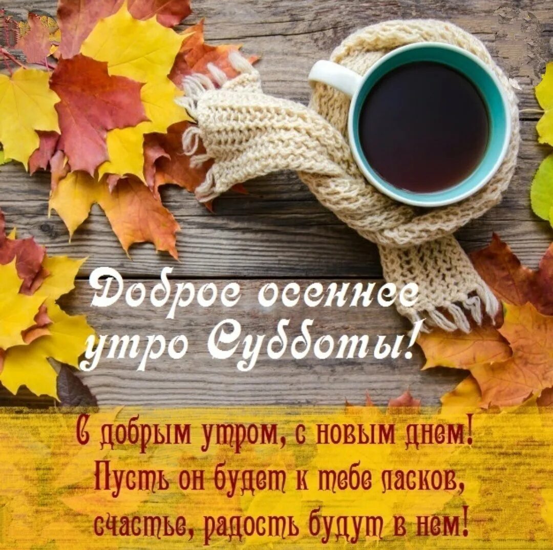 Картинки доброе утро осенние красивые оригинальные необычные Открытки с добрым утром октября