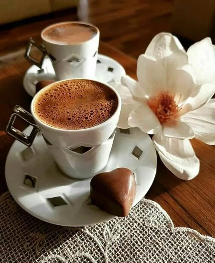 Картинки доброе утро с красивыми чашками Pin on فنجان قهوتي ☕ Coffee recipes, Chocolate tea, Good morning coffee