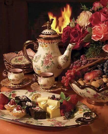 Картинки добрый вечер красивые новые чаепитие Pin by LORA on decor Autumn tea, Autumn tea party, Tea party