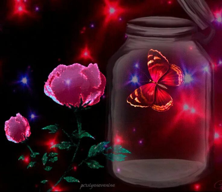 Картинки добрый вечер необычные мерцающие Guerreira da Luz & Metamorfose d'alma Butterfly images, Butterfly art, Good nigh