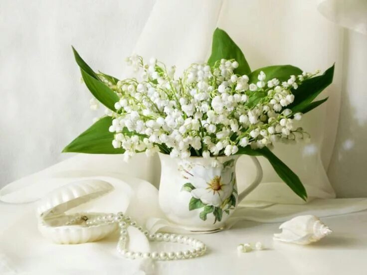 Картинки ландыши красивые с пожеланиями Épinglé sur натюрморты Muguet, Muguet de mai, Muguet rose