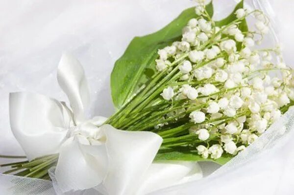 Картинки ландыши красивые с пожеланиями Bridal Bouquet Pictures Lily of the valley bouquet, Lily of the valley, Bridal b