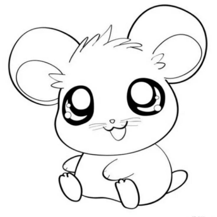 Картинки легких маленьких животных Картинки по запросу coloring pages kawaii Coloriage hamster, Coloriage animaux, 