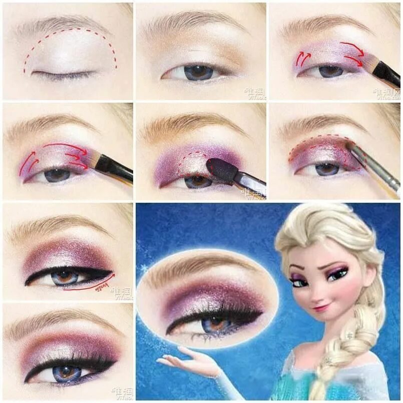 Картинки макияжа 7 лет Pin on ❄ ️Frozen and Jelsa ❄ Frozen makeup, Disney princess makeup, Elsa makeup