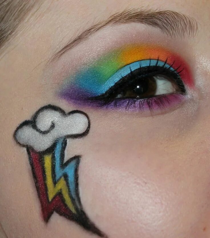 Картинки макияжа 7 лет Luhivy's favorite things Pony makeup, Unicorn makeup halloween, My little pony c