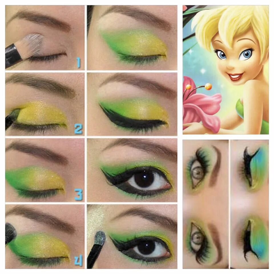 Картинки макияжа 7 лет Pin by Vineta Lakstigala on MAKE UP Disney makeup, Tinkerbell makeup, Princess m
