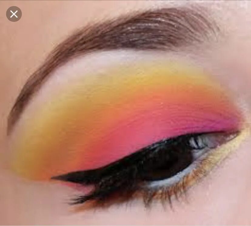 Картинки макияжа для 8 лет Pin by Sarah Mittag on Eyeshadow look to try Pink eye makeup, Eye makeup, Rainbo