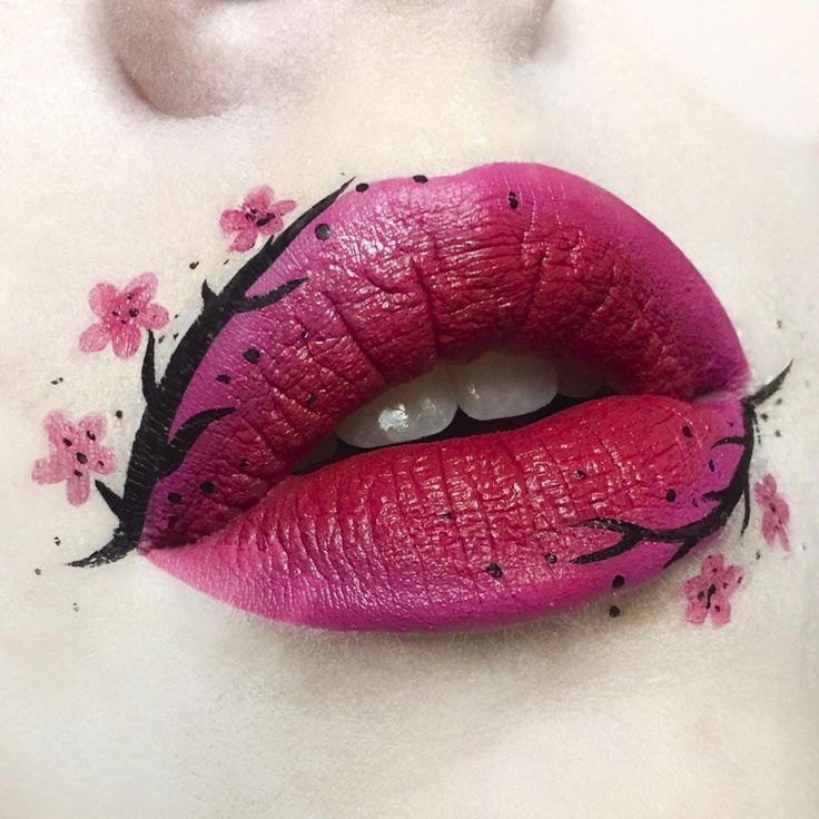 Картинки макияжа губ #primavera.lips #LipArtTutorial #pintura Maquillaje de labios, Diseños de labios