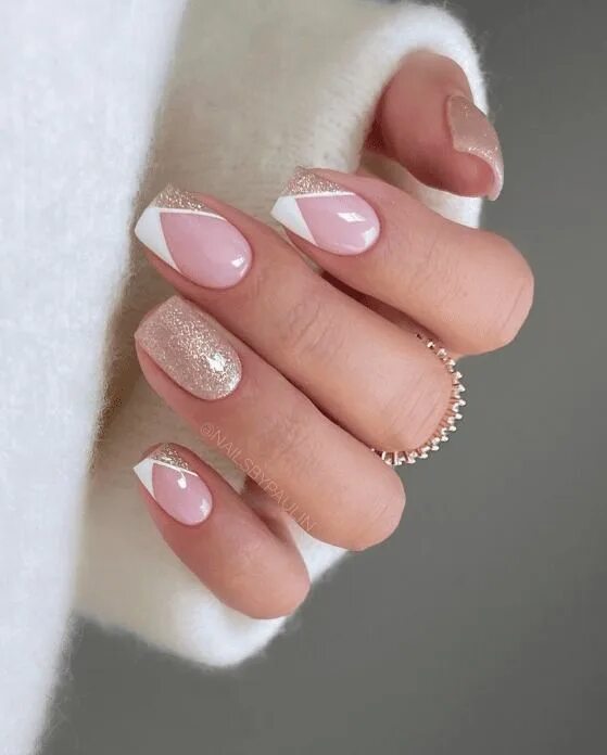 Картинки маникюр 2024 красивый 55+ Festive Christmas Nails For Glamorous Holiday Looks ⋆ Beautymone in 2024 Gel